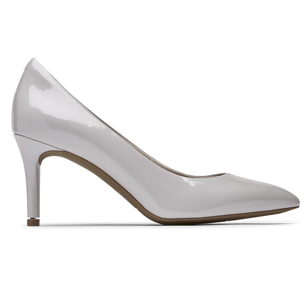 Rockport Total Motion 75Mm Pointed Toe Heel - Womens Pumps - Grey - NZ (AMI-619043)